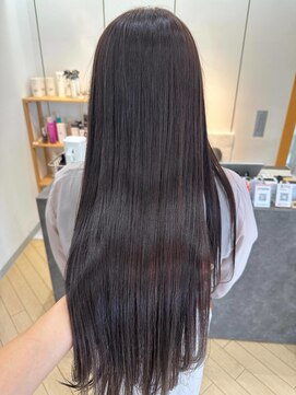 ユニ バイ マグ 長野店(Uni.by Mag) ツヤ感◎ダメージレス髪質改善カラーラベンダーベージュ