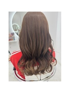 カラーハイライトハッシュカットレイヤーカットボブ髪質改善