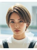 透明感髪質改善カラー◎大人可愛い小顔前下がりボブ×美髪