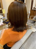 ヘアリゾート粋 ウナム 新宿東口店(enam) 艶髪ブラウン/ミディアム/外はねレイヤーボブ