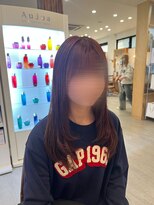 カノエ 山口小郡店(canoe) レイヤーカット×ピンクブラウン