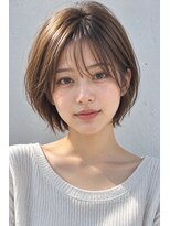 ライクバイコトナ 越谷(RIKE by kotona) ショートボブ髪型20代30代40代50代前髪あり前髪なし面長丸顔越谷