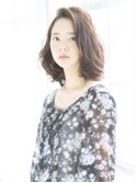 可愛さも大人っぽさもほんのり甘い脱力系ボブ