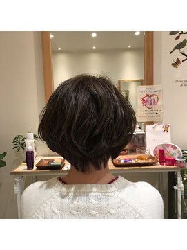 ナノハナ 鹿沼で唯一本格ヘッドスパが出来る美容室　シンプルボブ