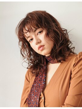 シアン ヘア デザイン(cyan hair design) 【cyan】クセ毛風パーマなオシャレミディアム