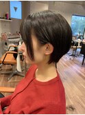 丸みショート☆ダークブラウン☆AMU