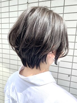 アンドティ ヘア 東久留米店(&.T HAIR) ショート/ショートボブ/ひし形/アッシュ