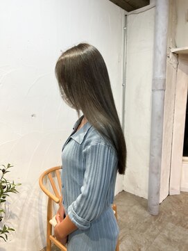 アリー 原宿 表参道(ALLY) [ALLY松村]ブリーチなしオリーブグレージュ