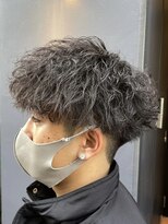 メンズサロンドットリアン(dot. lien)&nbsp;無造作スパイラルパーマ刈り上げマッシュメンズパーマ