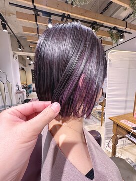 トゥルース 獨協大学前店(Hair&Make TRUTH) 色落ち綺麗なパープルインナー
