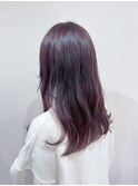 ロングスタイル　パープルブラウン