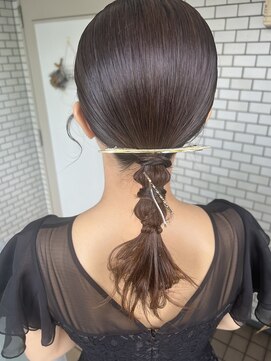 フェリーチェ(Felice) タイトポニー　ヘアセット　お呼ばれヘア