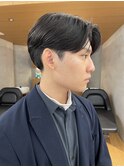 メンズ/センターパート/横分けセンターパート/ハイライト