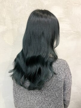 ペスカ 長町南店(pesca) blue green (ブリーチなしダブルカラー) OIKAWA