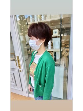 シュプール(SPUR) 収まるすっきりレイヤーショート×暗髪カシスオレンジ