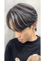 メンズヘアセンス 渋谷(MEN'S HAIR SENSE)&nbsp;アッシュブラック/ハイライト/ウルフ/マッシュパーマ