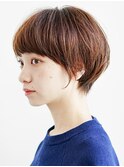 切りっぱなしボブ美髪ピンクブラウン逆三角ベース四角卵形丸型