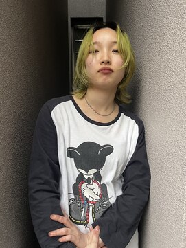 ダールヘア(dar hair) レイヤーボブ×イエローカラー/呉市美容院/REN