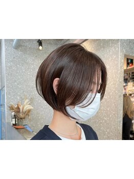 翌日以降もずっと続く美しさ*360度どこから見ても美しく再現性の高い洗練されたショートカット[茂原/ボブ]