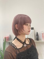 アイズ 横浜(IS)&nbsp;横浜/mikiya指名/ハイトーンボブ/ピンクカラー/顔周りカット