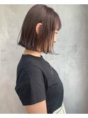 [kichi.] 外ハネボブ×くすみブラウン