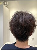 ハンサムショート×ゆるふわパーマ