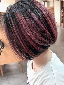 アンバー(Amber) ピンク×バレイヤージュ