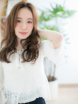 ネル 仙台(Nelu) 仙台/髪質改善/パールベージュ!デジタルパーマバタフライカットd