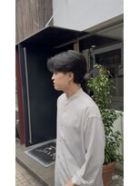 エムクール(M,cooL)&nbsp;ニュアンスパーマセンターパートコンマヘア