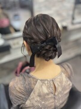 ボブさんでも○ふわふわアップスタイル♪♪