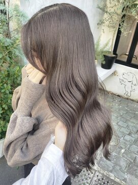 ディモアンド 表参道(Dimo&) x透明感カラー/イメチェン/ホワイトブロンド/外ハネボブ/美髪