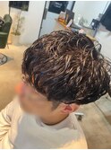 直毛でも動く大人メンズシャドウパーマ