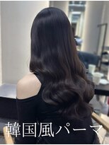 アミー 池袋(Ammy) コテ巻き風パーマ /韓国風パーマ/ラベンダーグレージュ/レイヤー