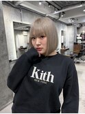 渋谷/ボブ/ケアブリーチ/ハイトーンカラー/ダブルカラー/渋谷駅/