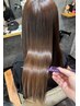 似合わせカット＋ケアカラー＋炭酸スパ10分＋髪質改善成分入りトリートメント