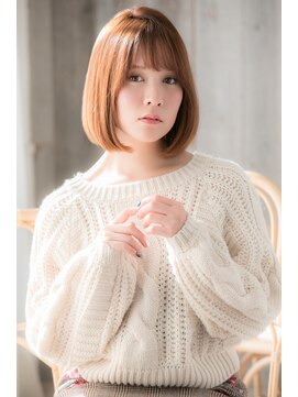 リトル 心斎橋(little) 軽やかシースルーバングボブ