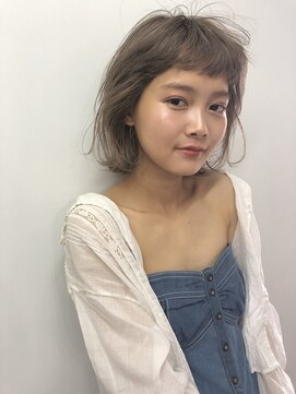 アスター(astar) 【Astar】オン眉 透明感ミルクティカラー