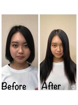 エクステ美容室 セクション 横浜石川町(SECTION)&nbsp;ボブでもエクステは馴染みます。