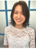スタイリング簡単♪大人かわいい外ハネ×小顔ネオウルフ