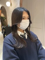 ロンド エスポワール 錦糸町(Lond espoir)&nbsp;斜めバングデザインカラーグレージュ【韓国ヘア/顔まわり】