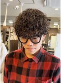メガネにあうパーマ　パーマ男子　19時以降パーマができる美容室