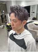 シルバーカラースパイキーショート