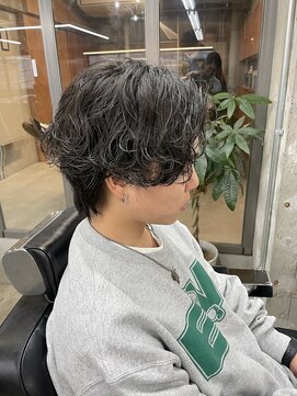 ロンド ローガン 名駅(Lond LOGAN) パーマ職人Ryu大人のミディアム波巻きスパイラルパーマ