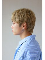 ソイクフ 四条大宮店(SOY-KUFU)&nbsp;【soy-kufu】MEN'S HAIRデザインカラーマッシュウルフパーマ