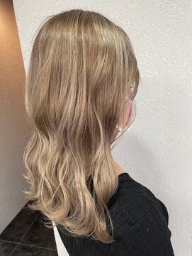 アジールヘア 所沢プロペ通り店(agir hair) イメチェン似合わせカットミルクティーベージュ所沢ひばりヶ丘