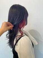 アドラーブル 万代店 (adorable)&nbsp;透明感カラー★ダブルカラーブリーチラベンダーインナーカラー