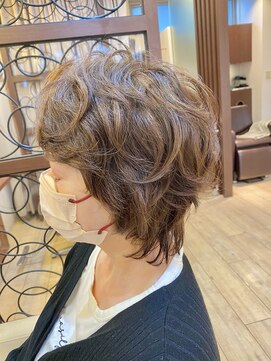 エムスリーヘアー 西千葉店(Mlll HAIR) 20.30.40.50代にオススメマッシュウルフパーマスタイル