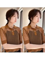 ロンドプロフィール 浦和(Lond profil)&nbsp;中川　前髪カット顔まわり似合わせ外ハネくびれミディ