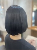漆黒ヘアカラー
