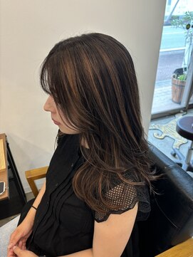 アイノベル(‘Inovel’) ダークブラウン×オレンジベージュ